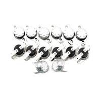 BUTPDYPEP 25PCS KSD301 302 10A 16A 250V 40-300 Gradi Ceramica Normalmente Chiuso Aperto Termostato Interruttore della Temperatura 85C 95C 100C 130C 150C(25PCS KSD 301 10A No,Standard_165℃)