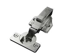 Butt Hinge, 2pc Ferrovia Fredda In Acciaio A due stadi Smorzamento Porta Cerniere Idrauliche Cerniera Dell'armadio Serranda Buffer Soft Close Ferramenta for La Cucina ,parts(803-3 Full overlay)