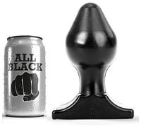 Butt plug All black 16x8cm