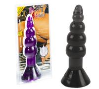 butt plug anale a sfere palline graduali dildo ventosa prostata jelly NERO sexy