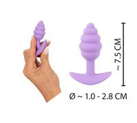 Butt plug anale in silicone piccolo dildo liscio tappo morbido mini dilatatore