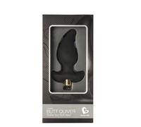 BUTT PLUG ANALE MASSAGGIATORE PROSTATICO PROSTATA UOMO IN SILICONE SEX TOYS NERO