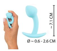 Butt plug anale piccolo fallo silicone dilatatore indossabile mini dildo liscio