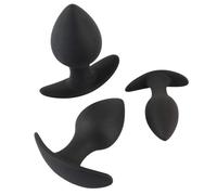 Butt Plug Anale Trainer Set 3 Dildo di Peso e Misura diversa per Dilatazione