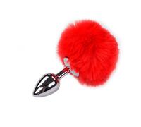 Butt plug in metallo anale mini tappo indossabile con coda piccolo dilatatore