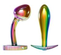 Set di Dildo Anali in Acciaio Arcobaleno ANOS - Kit 2 Pezzi