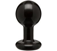 Butt plug rotondo - medio - nero 1 St
