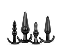 Butt Plug Set 4 pezzi - Nero