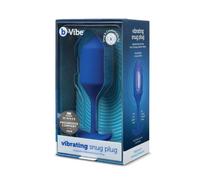 B-Vibe Vibrating Snug Plug Navy Blue Xlarge - 500 g