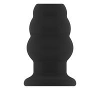 Sono No.50 Medium Hollow Tunnel Butt Plug 4 Inch Black