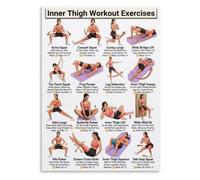 Butt Workout Poster Shape Tone Canvas Print Office Wall-Art | Bridge hip thrust fire hydrant donkey kick clamshell lateral walk(Magnetic,08x12inch(20x30cm))