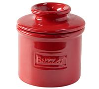 Butter Bell - L’originale portaburro Butter Bell di L. Tremain, Burriera in ceramica francese, Collezione Café Retro, Rosso maraschino, finitura lucida