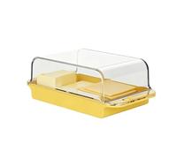 Butter Dish with Lid - Airtight Butter Keeper Container, Clear Farmhouse ButterStorage Box with Cover, Stick ButterHolder with Cutter Divider Tool for Kitchen Countertop Fridge Shelf Home Dorm Camping