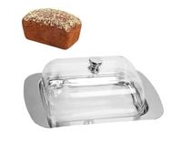 Butter Dish With Lid, Airtight Butter Keeper Tray Storage Container