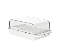 Butter Dish With Lid And Cutter - ABS Storage Box, 500g Capacity - Cheese Slicer Organizer For Fridge Freezer - Butter Keeper