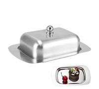 Butter Dish With Lid, Stainless Steel Butter Container, Cheese Storage Box With Lid, Butter Container For Kitchen, Rettangolare Butter Keeper per Bread and Pastries