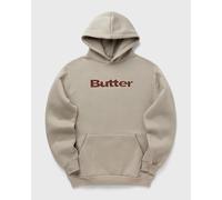 Butter Goods Plaid Logo Applique Pullover Hood men Hoodies beige in taglia:S