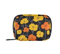 Buttercup Floral Dark Medicine Bag con scomparti staccabili Custodia portatile da viaggio per farmaci bagsvitamin
