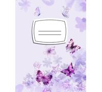 Butterflies and Flowers Lined Journal: Journaling Diary Book for Writing, Note Taking, Assignments at Home or School
