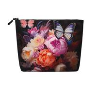 Butterflies and Fresh Bush - Borsa da toilette e cosmetici da donna, unisex