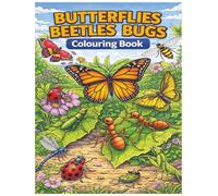 Butterflies Beetles Bugs: Colouring Book