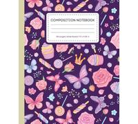 Butterflies & Blooms Wide Ruled Composition Notebook: Perfect for School, Journaling, and Creative Writing - 120 Pages (7.5 x 9.25 in)