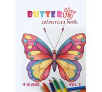 Butterflies Colouring Book Vol 3 : Beautiful Butterfly Outlines for Young Artists