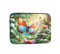 Butterflies In The Garden - Borsa interna per computer portatile da 12 pollici, valigetta per il trasporto