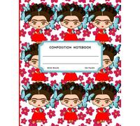 Butterflies love Frida Kahlo Pattern Illustration Composition Notebook: A college ruled line Journal with Dated Lined Pages | Perfect for School, Work, or Creative Expression | 120 pages
