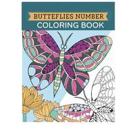 Butterflies Number Coloring Book: 100+ Relaxing Color by Number Butterfly Designs for Adults and Seniors to Create Beautiful Art