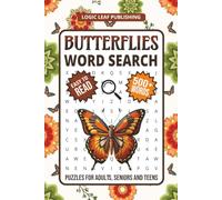 Butterflies Word Search Puzzle Book: Butterfly-Themed Word Searches with Easy to Read Print About Butterfly Species, Flowers, Nature and More | 50+ Puzzle for Gifts, Travel, Holidays, and Relaxation