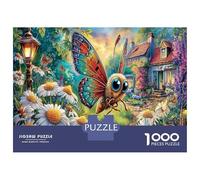 Butterfly 1000 Pezzi House Cartolina Premium Set Di Puzzle Puzzle Per Adulti Sfida Del Gioco Educativo Presente Divertente Pacchetto Valore 38x26cm/1000pcs