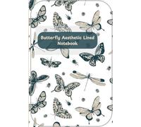 Butterfly Aesthetic Lined Notebook: Minimalist Vintage Butterfly Journal for Writing, Notes, School, Office & Daily Journaling