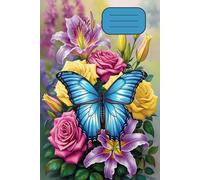 Butterfly and Flowers: Notebook, Journal For Adults, Students, Kids
