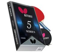 Butterfly B501FL Shakehand Table Tennis Racket | China Series | Racket and Case Set with Balanced Speed and Spin | Recommended for Beginning