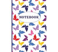 Butterfly Bliss Notebook | 120 Pages | 6 x 9 in | 15,24 x 22,86 cm | Wide Ruled: Colorful Feminine Journal for Writing, Notes, and Ideas