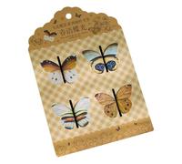 Butterfly Bookmark, 4-Piece Page Marker Set, 2.09x1.57 Inches Good Workmanship, Traditional Colorful Design for Easy Tracking, Gift, Students, Readers, Kids, Women, Teachers, School, Birthday