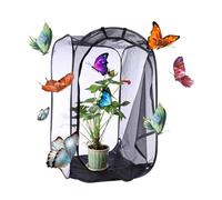 Butterfly Cage - 16x16x24In Foldable, Enclosure With Zipper, Translucent Net For Plant Nursery Fruit Tree | Berry Bush Tomato Patio Greenhouse Outdoor Yard Garden Backyard Farm Crop
