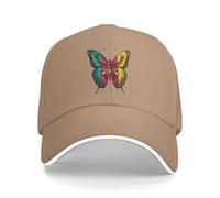 Butterfly Cameroon Cameroonian Flag Uomo Donna Hip Hop cap Anti-Sole Berretto da Baseball Traspirante Sportivo Berretto for all'Aria Sport All'Aperto