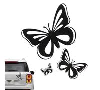 Butterfly Car Window Decals - Reflective Butterfly Stickers For Car Window Hood Motorcycle Laptop Refrigerator, Waterproof Self Adhesive Decorative Decals For Girls Auto Accessories