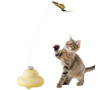 Butterfly Cat Toy, Electric Interactive Pet Accessory for Exercise Mental Stimulation, Indoor Outdoor Climbing and Scratching Play, Sturdy Kitten Entertainment, 2.95x2.17 inches