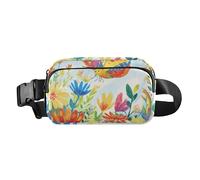 Butterfly Chic Flowers Fashion Marsupio Borsa a Tracolla per Donna Uomo Impermeabile Culo Marsupio con Cinturino Regolabile per Viaggi Vacanze Running Farfalla Fiori Chica, 1 Dimensione, Fiori chic
