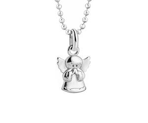 butterfly Collana Con Ciondolo Angelo In Argento Sterling Con Catena Regolabile E Chiusura A Molla A Cerchio