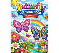 Butterfly Coloring Book - Volume 1: Fun and Creative Butterfly Coloring Pages for Kids Ages 6-11