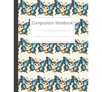 Butterfly Composition Notebook: Wide Ruled Lined Paper for School and Home: A Cute Butterfly Themed Journal for Students, Kids, and Anyone Who Loves Nature