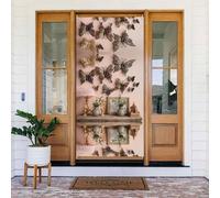 Butterfly Decor 01 - Copertura decorativa per porta, perfetta per interni ed esterni, decorazione natalizia da 183 x 89 cm