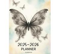 Butterfly Dreams: 2025-2026 Monthly Planner: Organizer with Monthly Calendars, Habit Trackers & Bill Checklists, Birthday Tracker for a Balanced Life