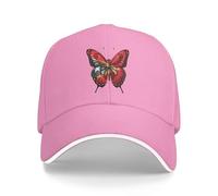 Butterfly East Timor Timorese Flag Uomo Donna Cappellino Baseball Protezione UV Cappello da Sole Estivo Anti-Sole Cappellino con Visiera for Golf Casual All'Aperto