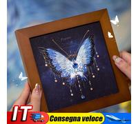 Butterfly Embroidery Kit with Picture Frame Bead DIY Needlepoint Kits for Adults