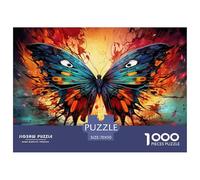 Butterfly Fire Art Premium Paper Interlocking Design, Ideal Hobby for Stress Relief, Relaxation And Home Entertainment 70x50cm/1000pcs
